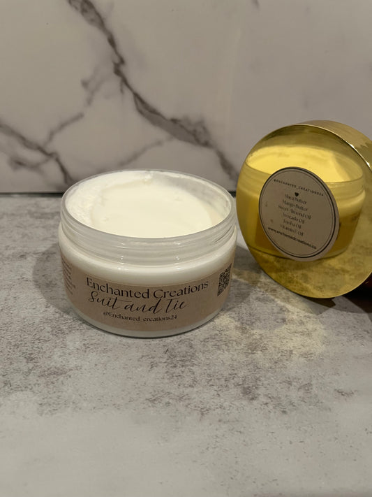 Suit and Tie (Coconut and Indigo)